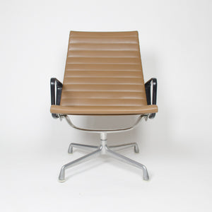 SOLD Eames Herman Miller Aluminum Group Lounge Chair, Tan Upholstery