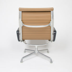 SOLD Eames Herman Miller Aluminum Group Lounge Chair, Tan Upholstery