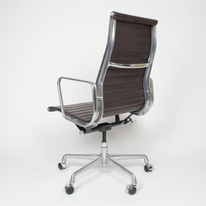 SOLD Eames Herman Miller Leather High Executive Aluminum Group Desk Chairs (5x available)