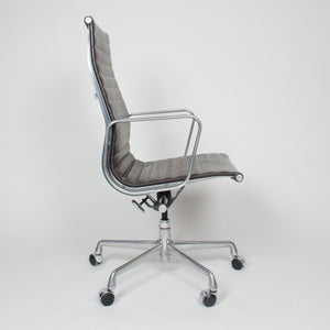 SOLD Eames Herman Miller Leather High Executive Aluminum Group Desk Chairs (5x available)