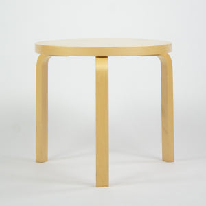 SOLD Alvar Aalto Round Side Table 60 by Artek in Birch