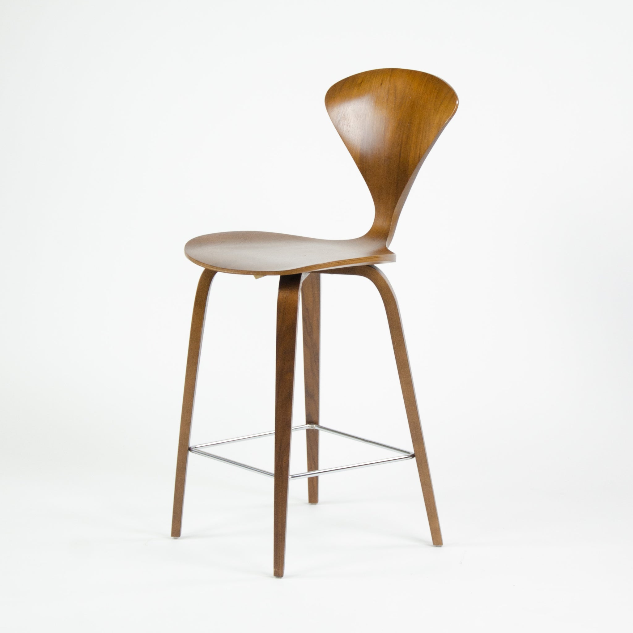 SOLD Cherner Walnut Barstools Norman Cherner Chair Company