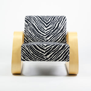 SOLD Artek Alvar Aalto 400 Tank Chair Zebra Upholstery 5x Available