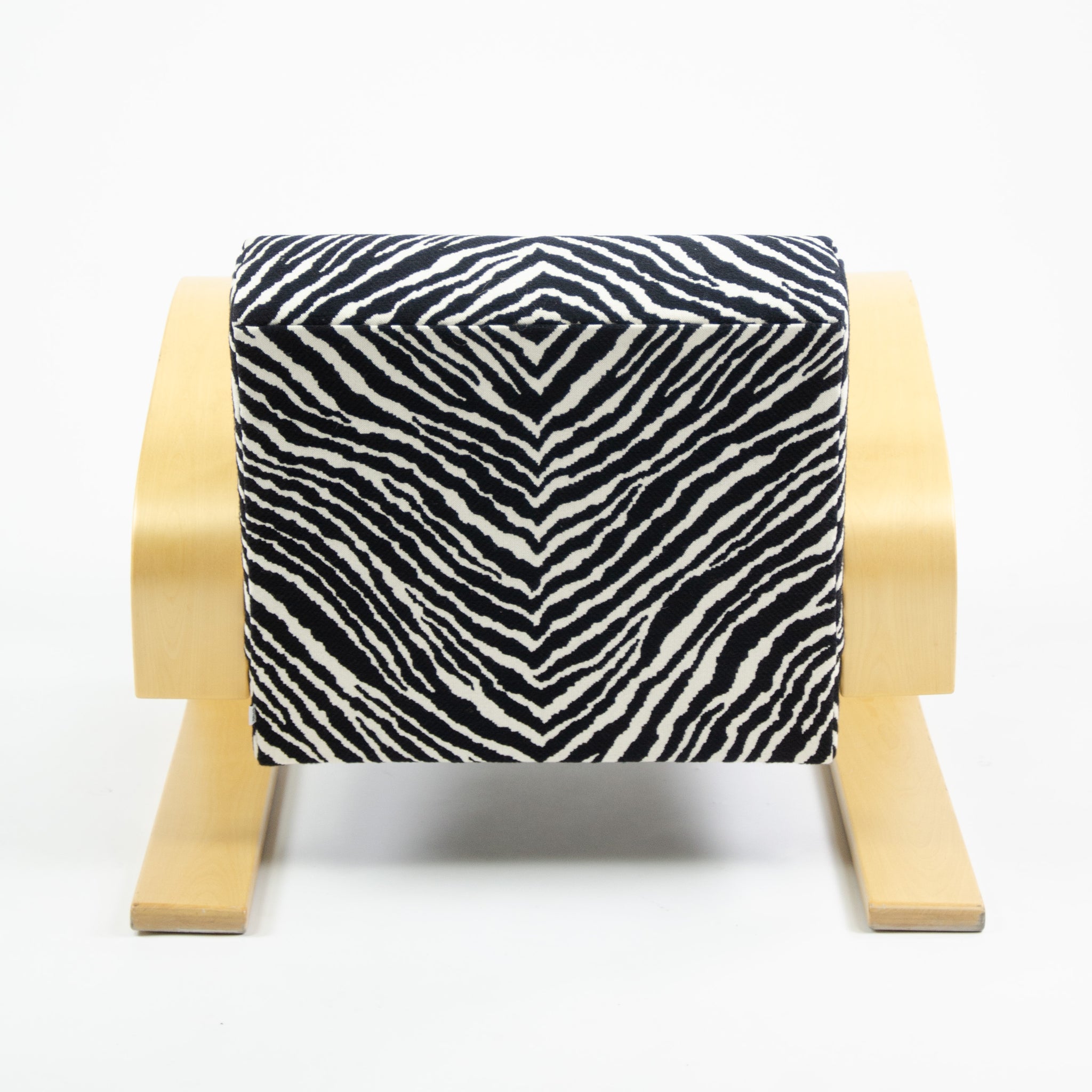 SOLD Artek Alvar Aalto 400 Tank Chair Zebra Upholstery 5x Available