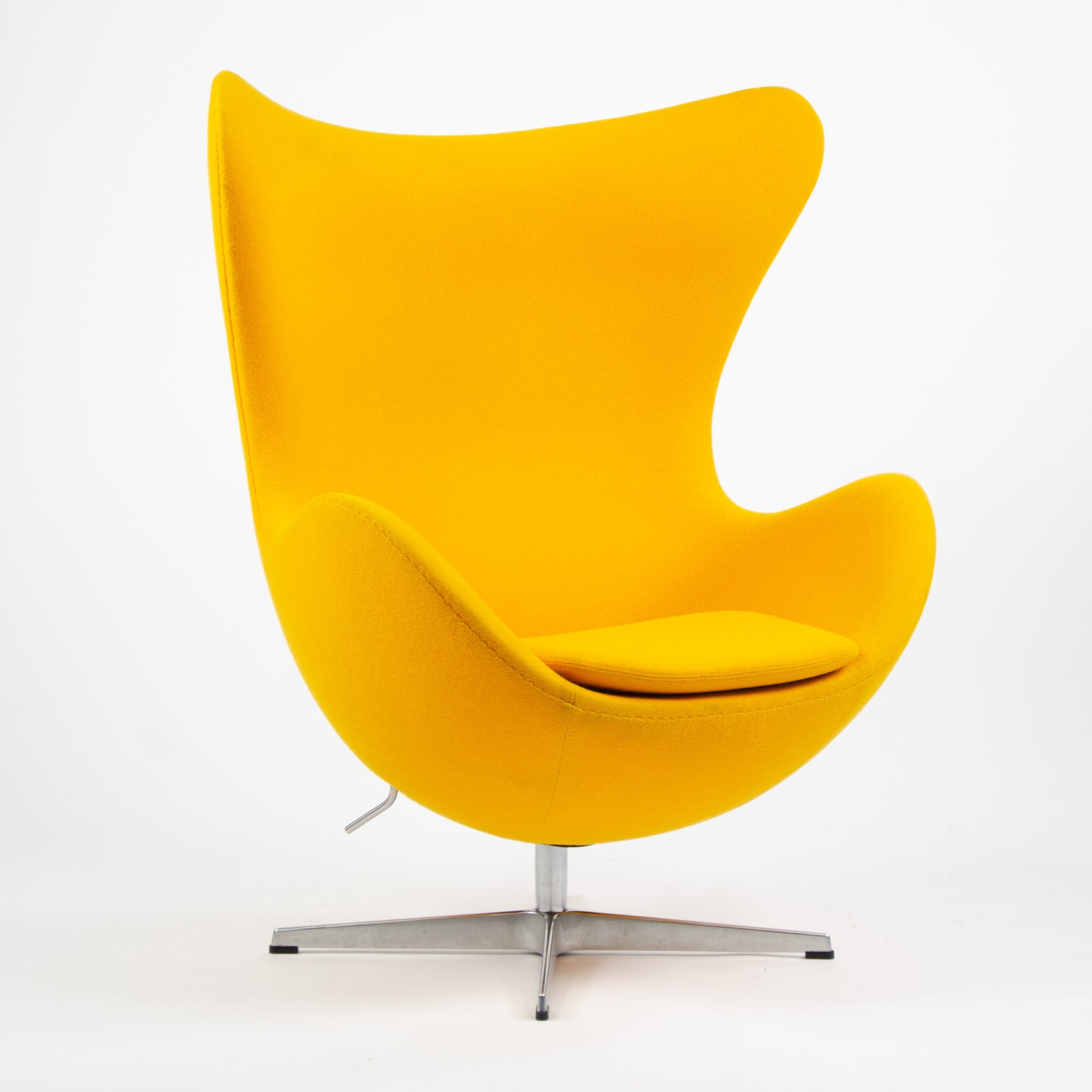 SOLD 2003 Egg Chair by Arne Jacobsen for Fritz Hansen Original Fabric Denmark Yellow