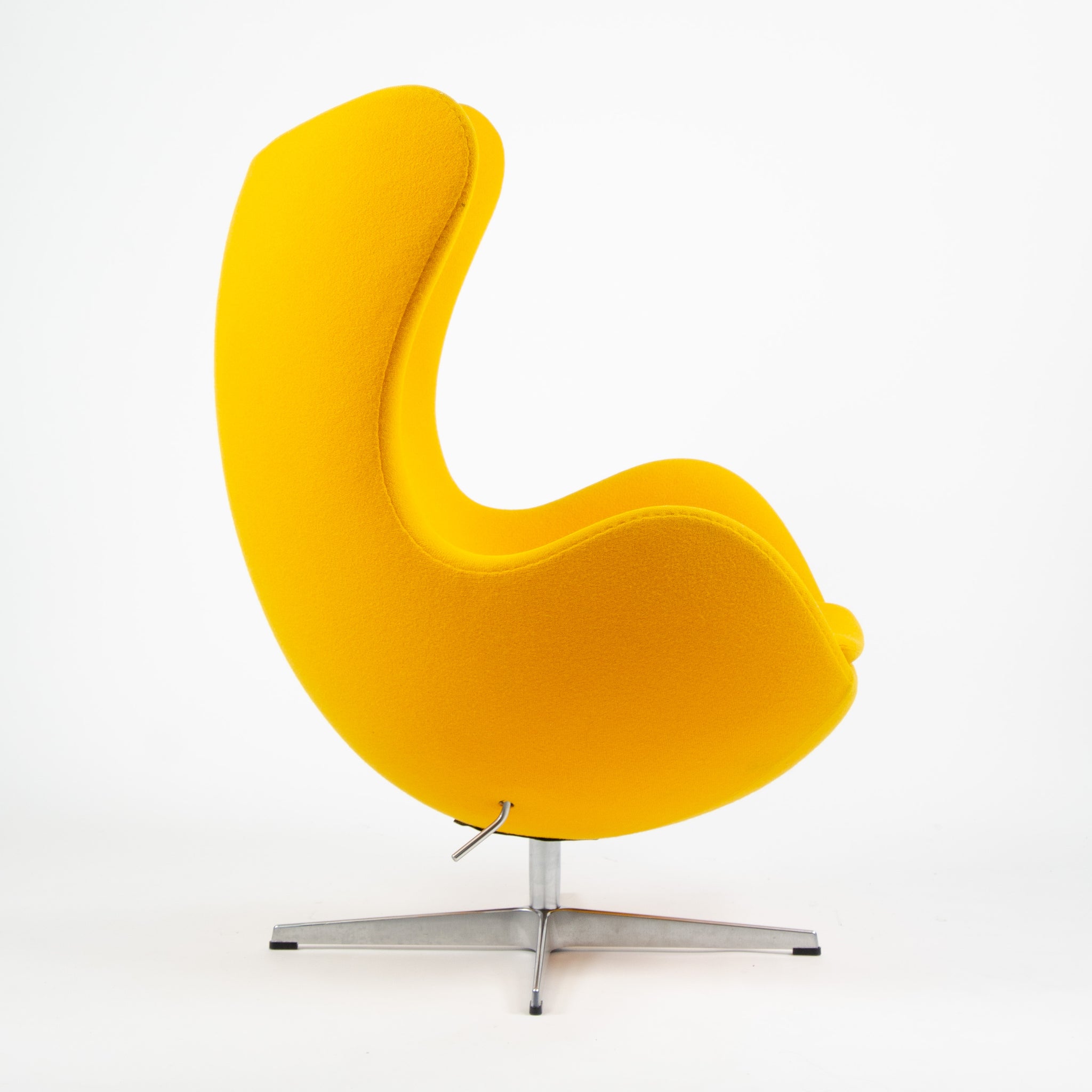 SOLD 2003 Egg Chair by Arne Jacobsen for Fritz Hansen Original Fabric Denmark Yellow