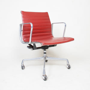 SOLD Herman Miller Eames Red Low Back Executive Aluminum Group Desk Chair #2