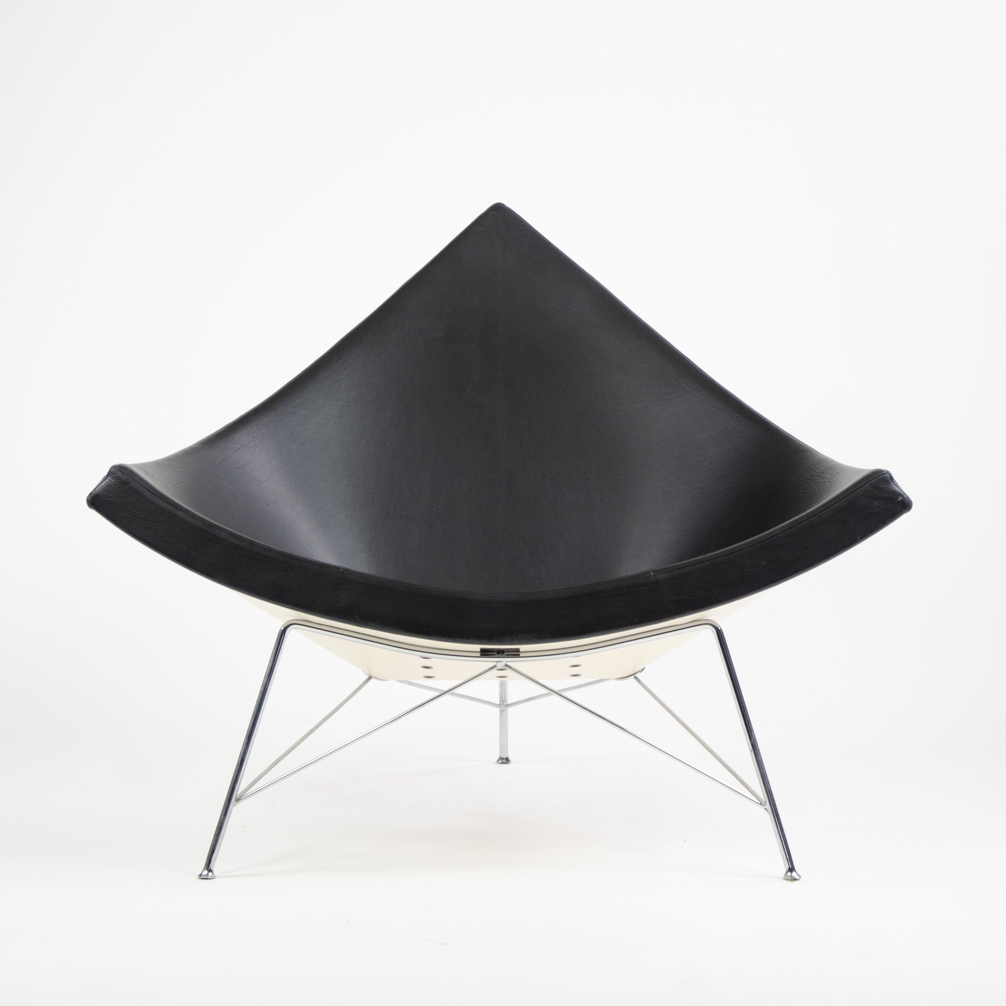 SOLD 2003 Vitra Herman Miller George Nelson Coconut Chair Black Leather MINT 2x Available