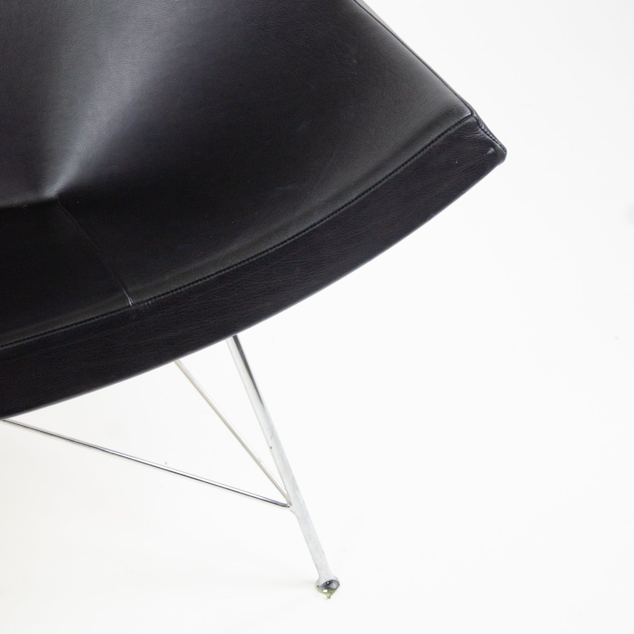 SOLD 2003 Vitra Herman Miller George Nelson Coconut Chair Black Leather MINT 2x Available