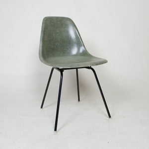 SOLD Herman Miller Eames Forest Green Fiberglass Side Shell Chair