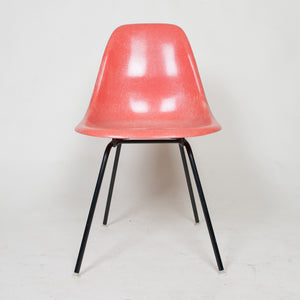 SOLD Herman Miller Eames Red / Orange Fiberglass Side Shell Chair