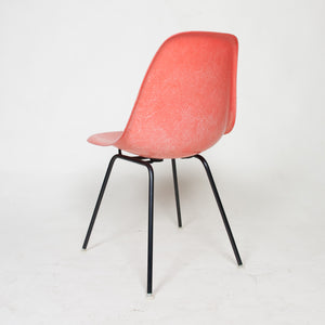 SOLD Herman Miller Eames Red / Orange Fiberglass Side Shell Chair