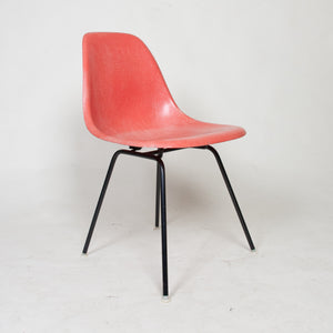 SOLD Herman Miller Eames Red / Orange Fiberglass Side Shell Chair