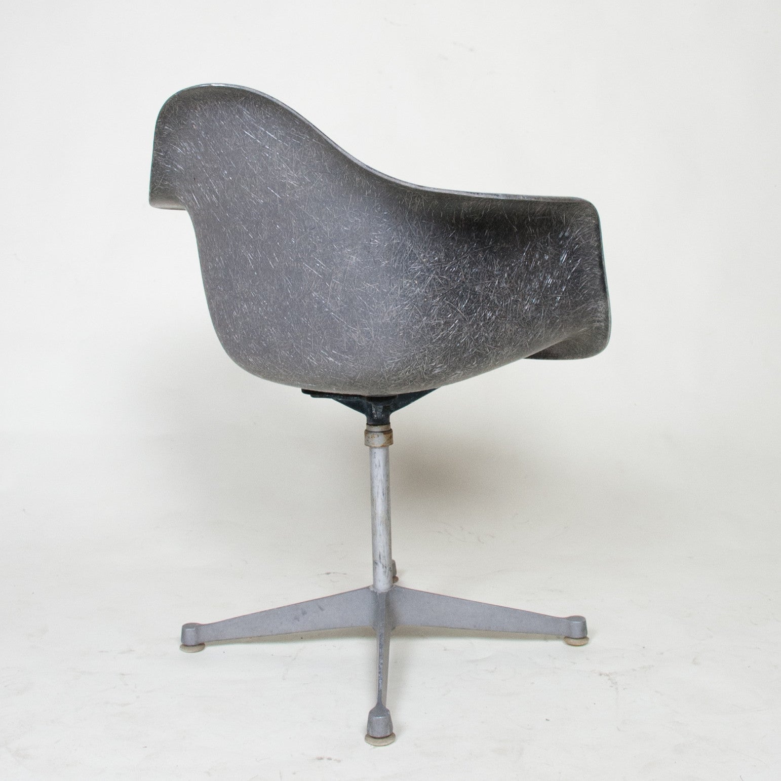 SOLD Herman Miller Eames Black/Grey Fiberglass Armshell Chair