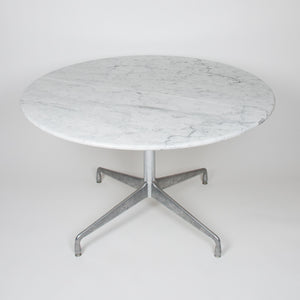 SOLD Herman Miller Eames Marble Aluminum Group Dining Conference Table