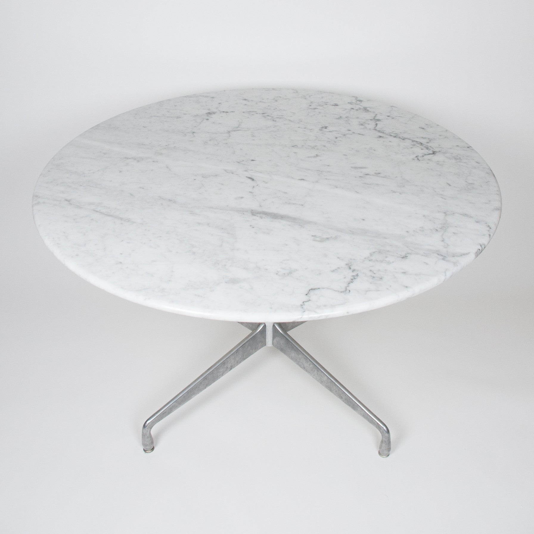 SOLD Herman Miller Eames Marble Aluminum Group Dining Conference Table