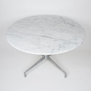 SOLD Herman Miller Eames Marble Aluminum Group Dining Conference Table