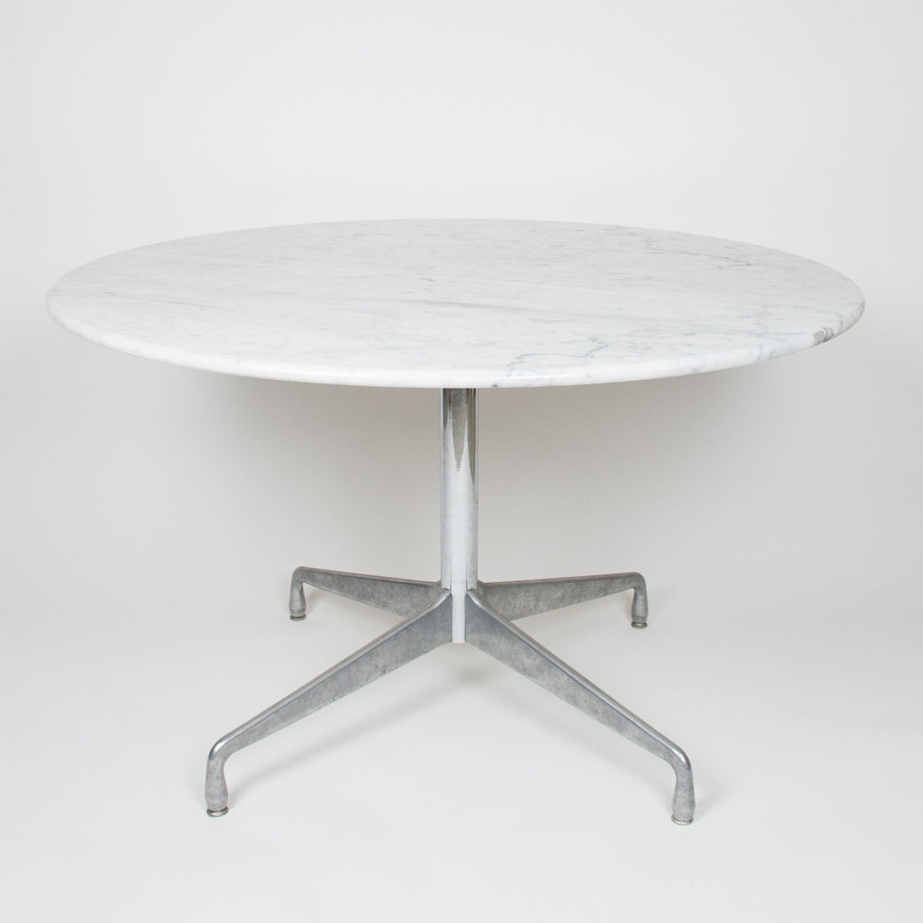 SOLD Herman Miller Eames Marble Aluminum Group Dining Conference Table