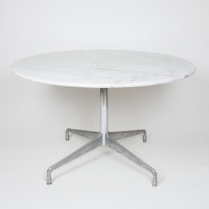 SOLD Herman Miller Eames Marble Aluminum Group Dining Conference Table