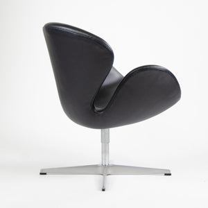 SOLD 2003 Arne Jacobsen Fritz Hansen Denmark Swan Chairs Leather Upholstery