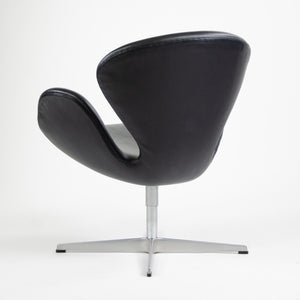 SOLD 2003 Arne Jacobsen Fritz Hansen Denmark Swan Chairs Leather Upholstery