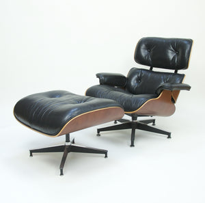 SOLD Herman Miller Eames Lounge Chair and Ottoman Cherry