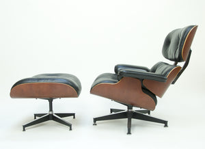 SOLD Herman Miller Eames Lounge Chair and Ottoman Cherry