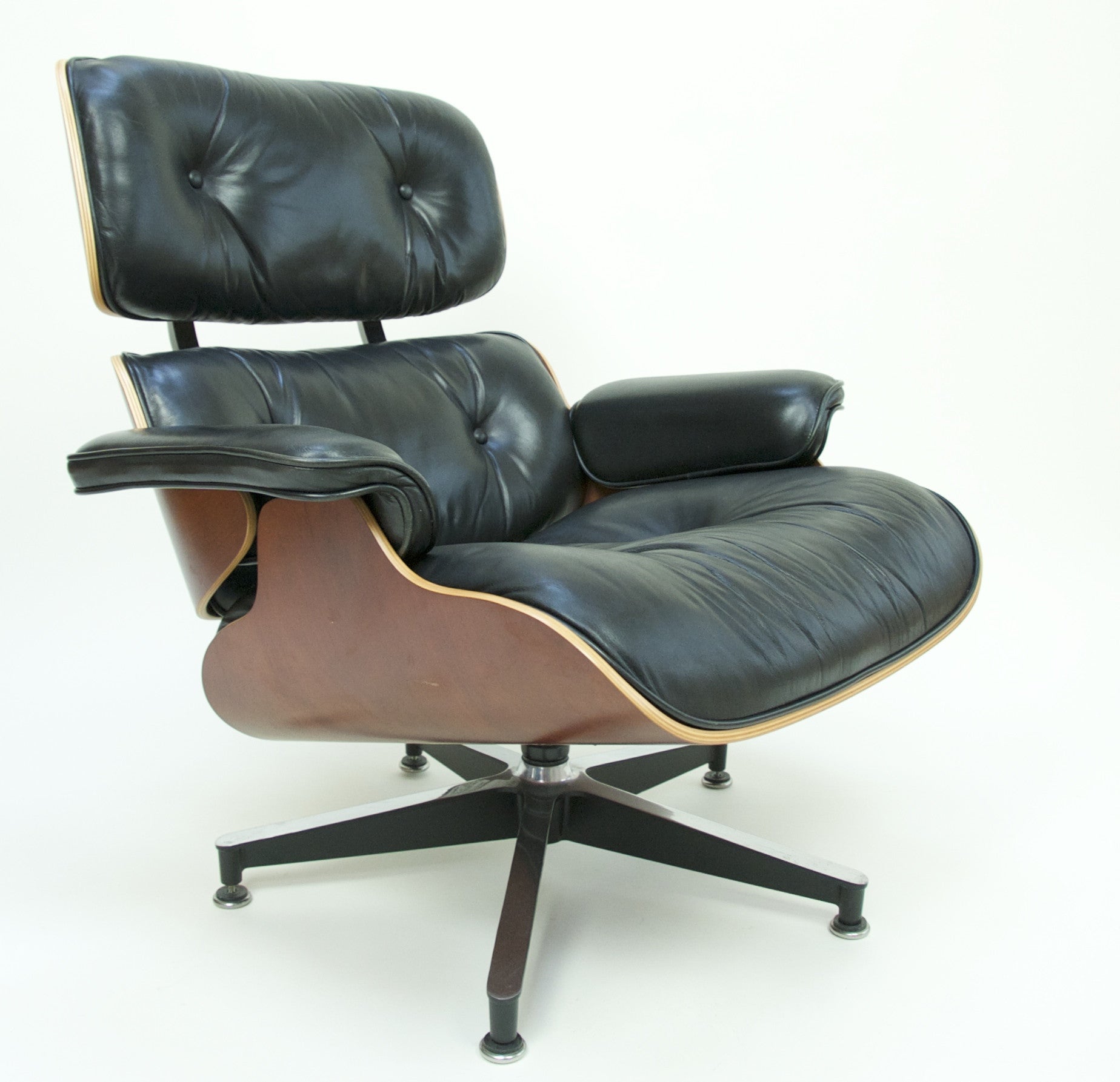 SOLD Herman Miller Eames Lounge Chair and Ottoman Cherry