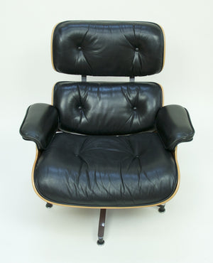 SOLD Herman Miller Eames Lounge Chair and Ottoman Cherry