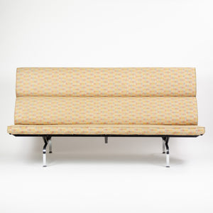 SOLD Eames Herman Miller Sofa Compact with Maharam Crosspatch Upholstery