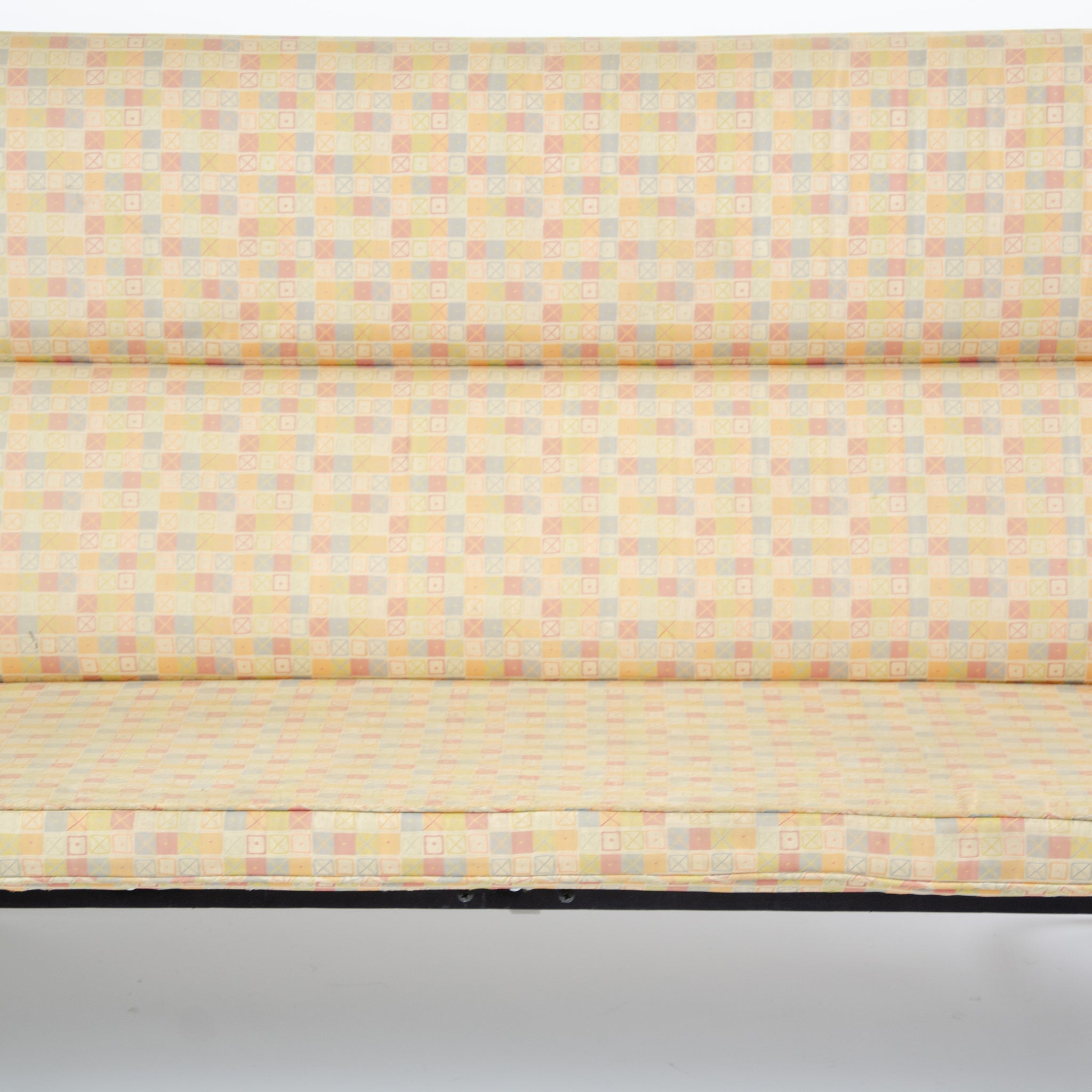 SOLD Eames Herman Miller Sofa Compact with Maharam Crosspatch Upholstery