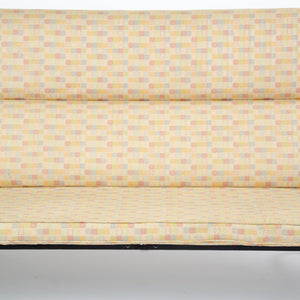 SOLD Eames Herman Miller Sofa Compact with Maharam Crosspatch Upholstery