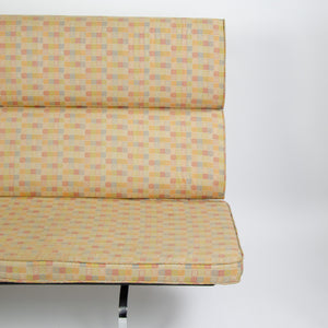 SOLD Eames Herman Miller Sofa Compact with Maharam Crosspatch Upholstery