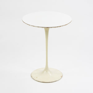 SOLD 1960's Vintage Eero Saarinen For Knoll 16 Inch Tulip Side Table White Laminate