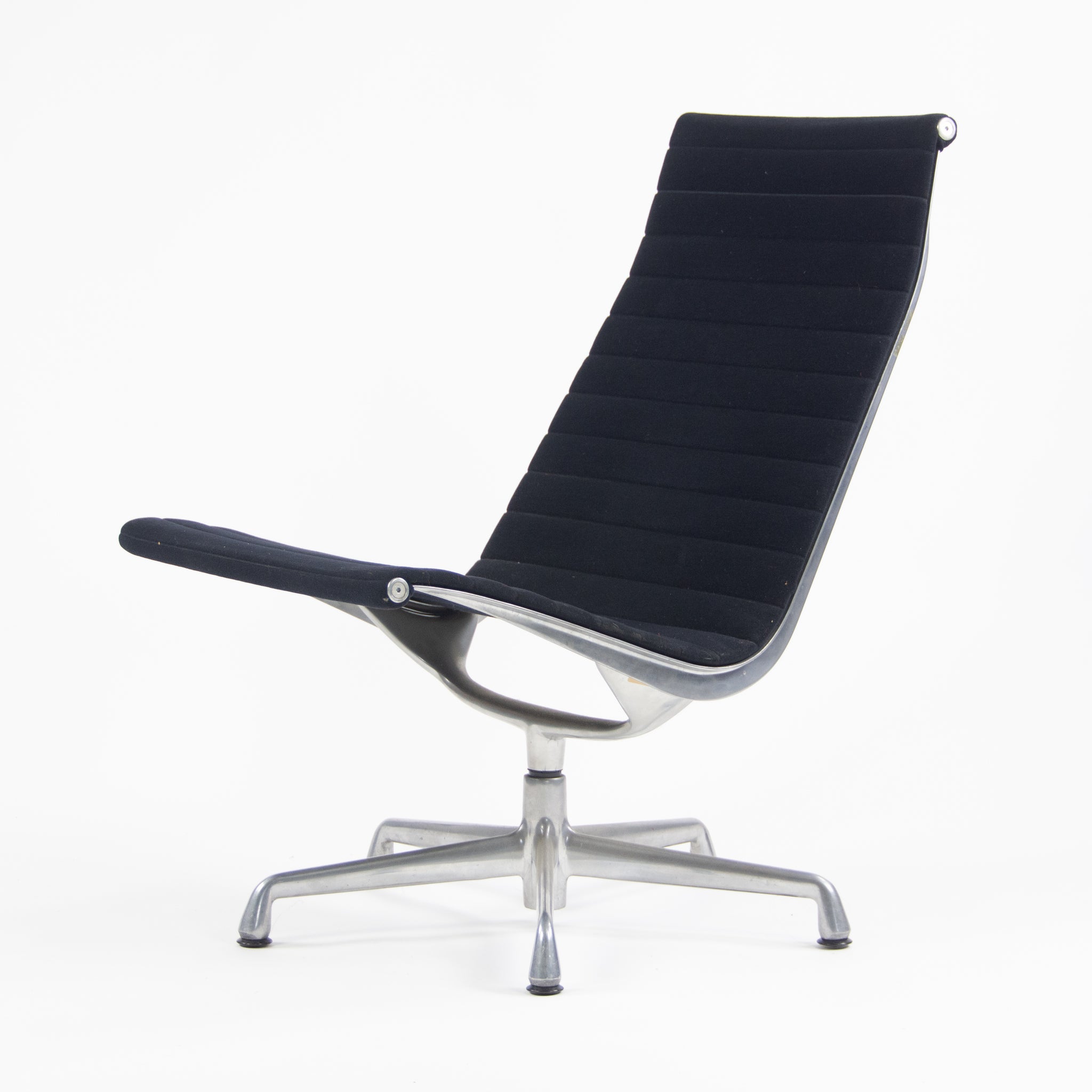 SOLD Herman Miller Eames Aluminum Group Lounge Chair Armless Fabric