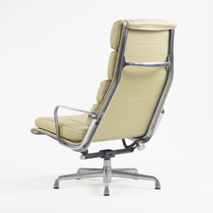 SOLD Herman Miller Eames Soft Pad Aluminum Group Lounge Chairs Leather 2x 2007