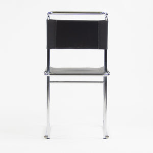 Marcel Breuer B5 Dining Chairs Chrome Leather Bauhaus Tecta Thonet Set of Four