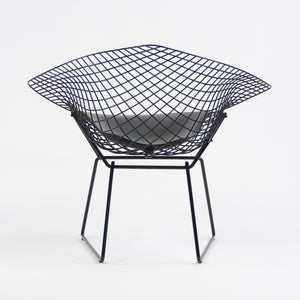 SOLD Knoll International Harry Bertoia Wire Diamond Chairs Black Pair MINT