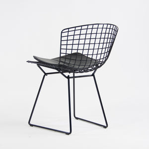 SOLD Knoll International Harry Bertoia Wire Side Dining Chairs Black Set of Six