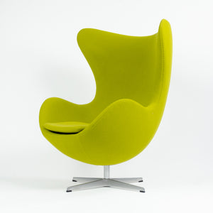 SOLD 2003 Egg Chair by Arne Jacobsen for Fritz Hansen Original Fabric Denmark Green