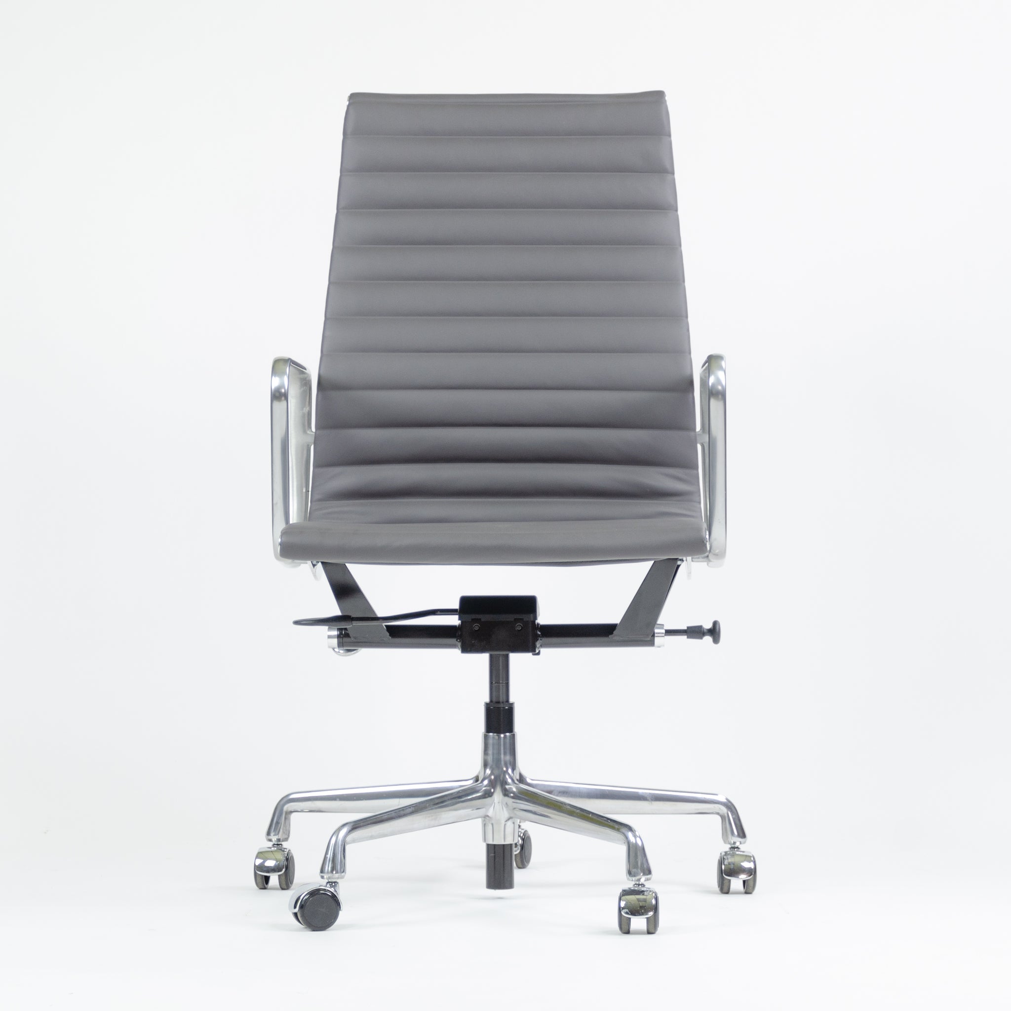 SOLD Eames Herman Miller Leather High Executive Aluminum Group Desk Chairs 2018 1x Available