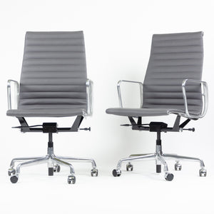 SOLD Eames Herman Miller Leather High Executive Aluminum Group Desk Chairs 2018 1x Available