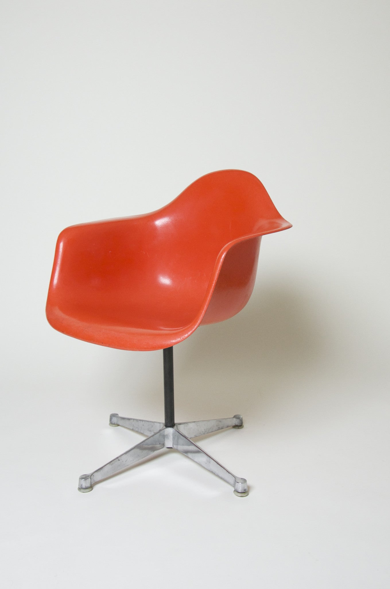 SOLD Extremely Rare 1969 Original Eames Herman Miller Matching Set of 10 Orange/Red