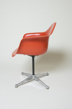 SOLD Extremely Rare 1969 Original Eames Herman Miller Matching Set of 10 Orange/Red