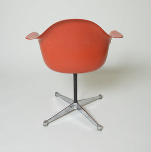 SOLD Extremely Rare 1969 Original Eames Herman Miller Matching Set of 10 Orange/Red