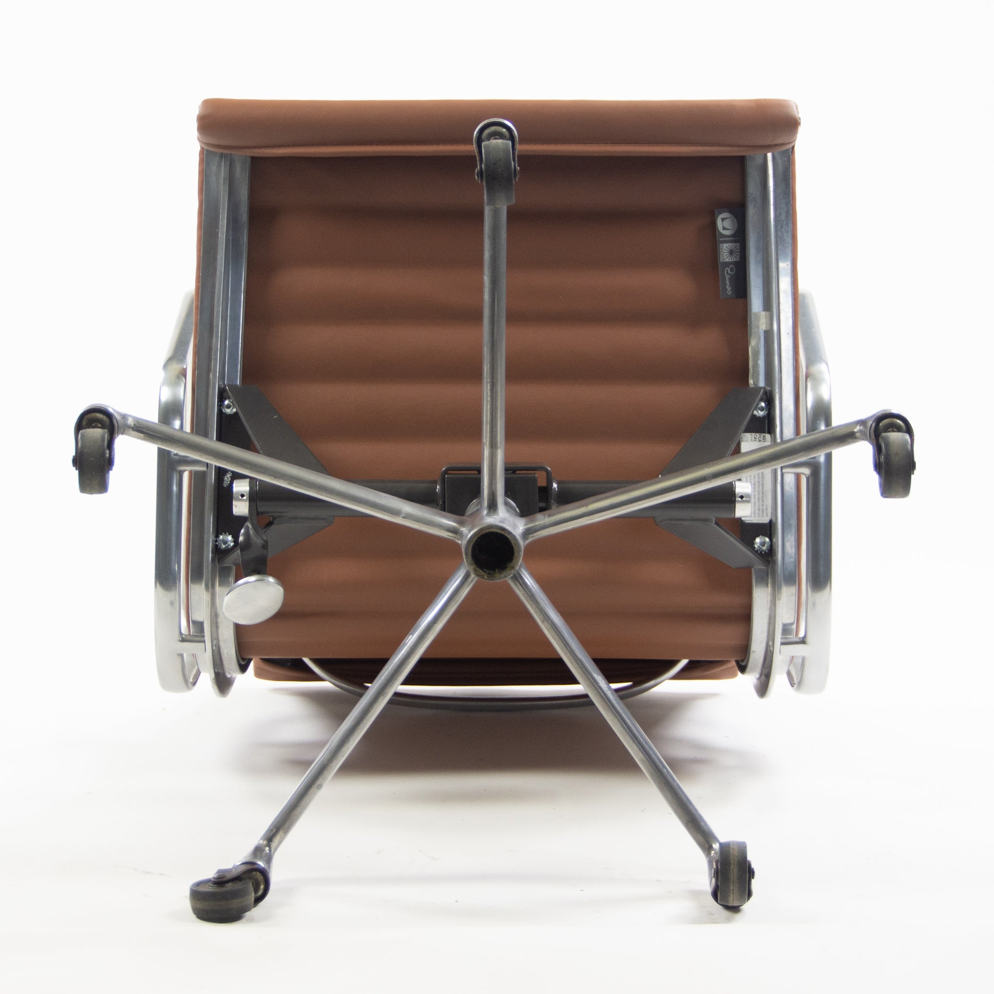 SOLD Herman Miller Eames New Old Stock Aluminum Group Management Desk Chair Cognac