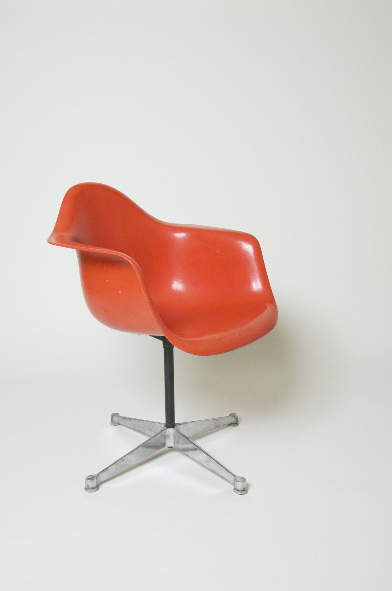 SOLD Extremely Rare 1969 Original Eames Herman Miller Matching Set of 10 Orange/Red