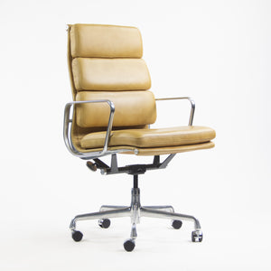 SOLD Herman Miller Eames High Soft Pad Aluminum Executive Desk Chairs 2x Available Tan