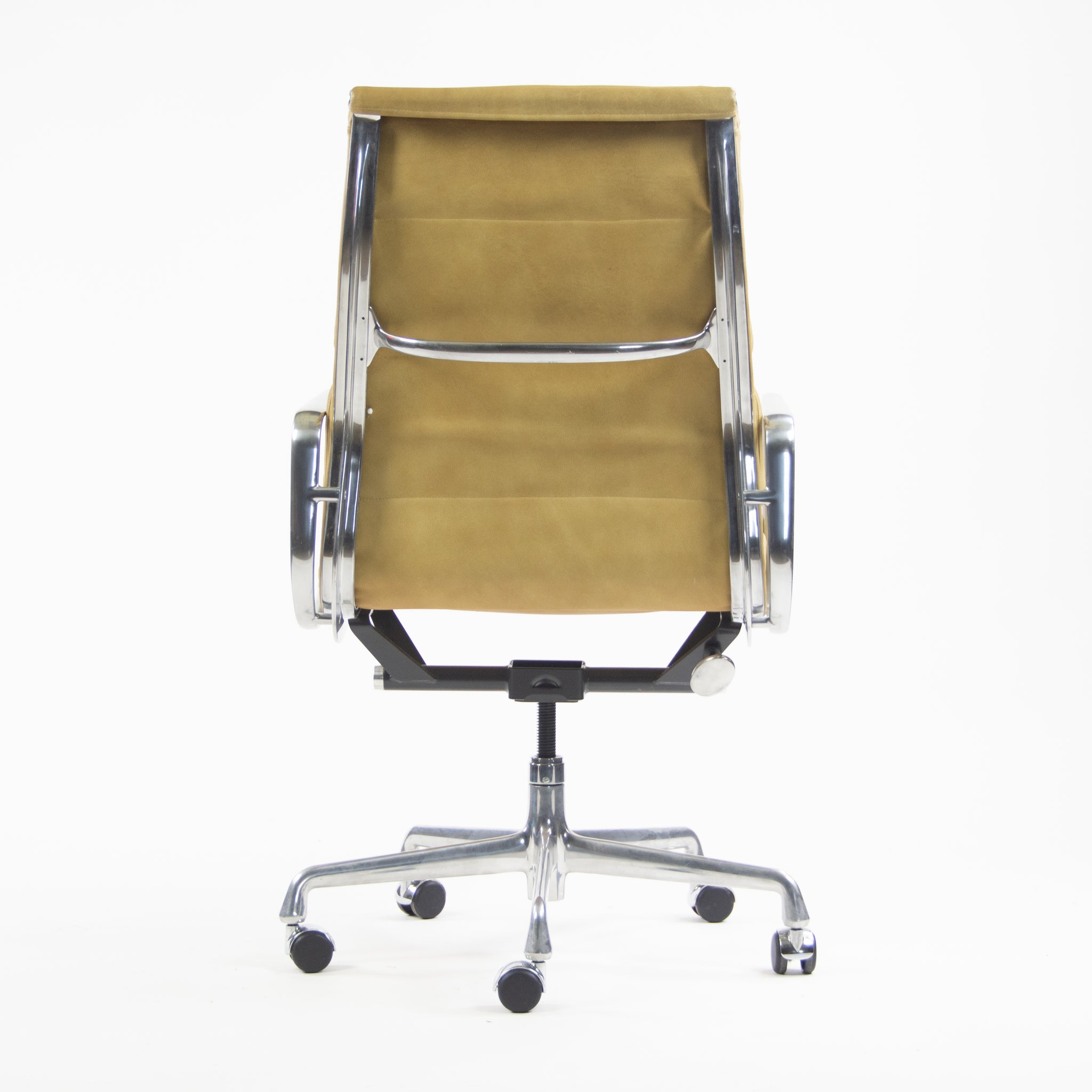 SOLD Herman Miller Eames High Soft Pad Aluminum Executive Desk Chairs 2x Available Tan