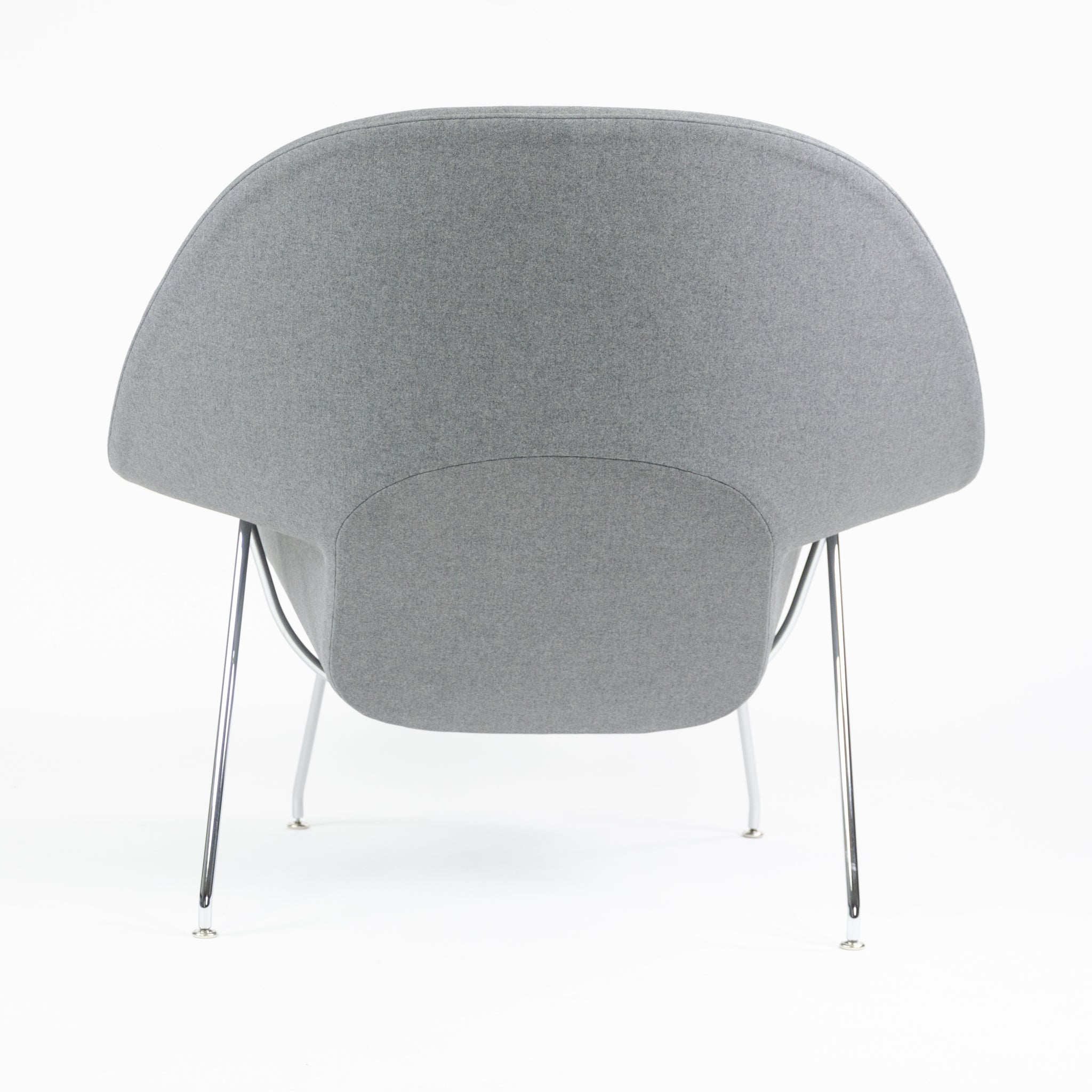 SOLD Brand New Eero Saarinen Womb Chair Knoll International Full-Size Gray Fabric 1x